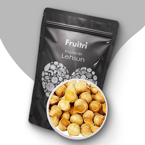Fruitri Himalayan Garlic/Kashmiri Lehsun 400gm - Premium Himalayan Single Clove Garlic, Snow Mountain Allium Sativum