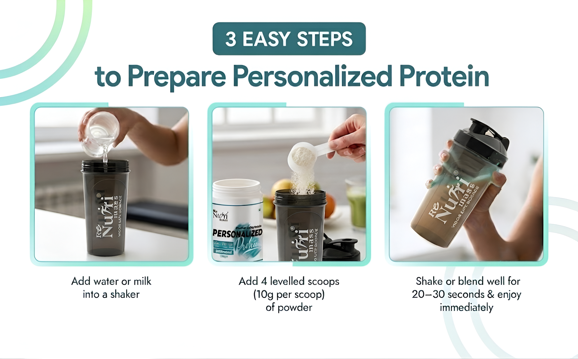 Personalized Protein | Premium Quality Protein| 38.2 Calorie | 8.27 gm Prot| 0.4g carbs | Unflavoured|