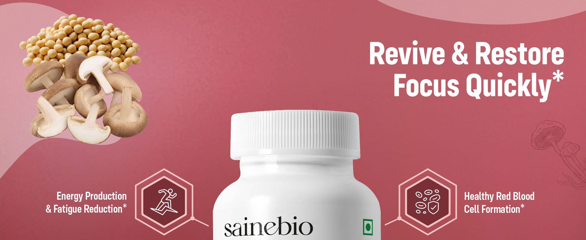 Sainebio Vitamin B12 with L-Methylfolate, Vitamin B6 & Vitamin D3 | Mouth Dissolving Tablets | Mango Flavour | 30 Tablets