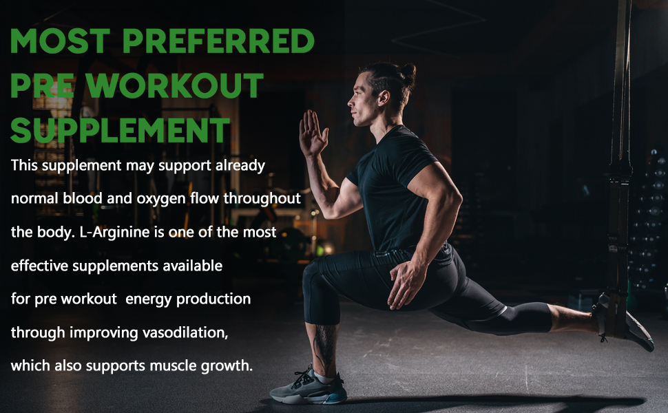HXN L arginine 1000mg as Nitric Oxide Supplement Enriching L carnitine and L Citrulline To Support Pre Workout, Amino Energy, Muscle Growth, And Recovery -60 (Sugar Free, Gluten free)