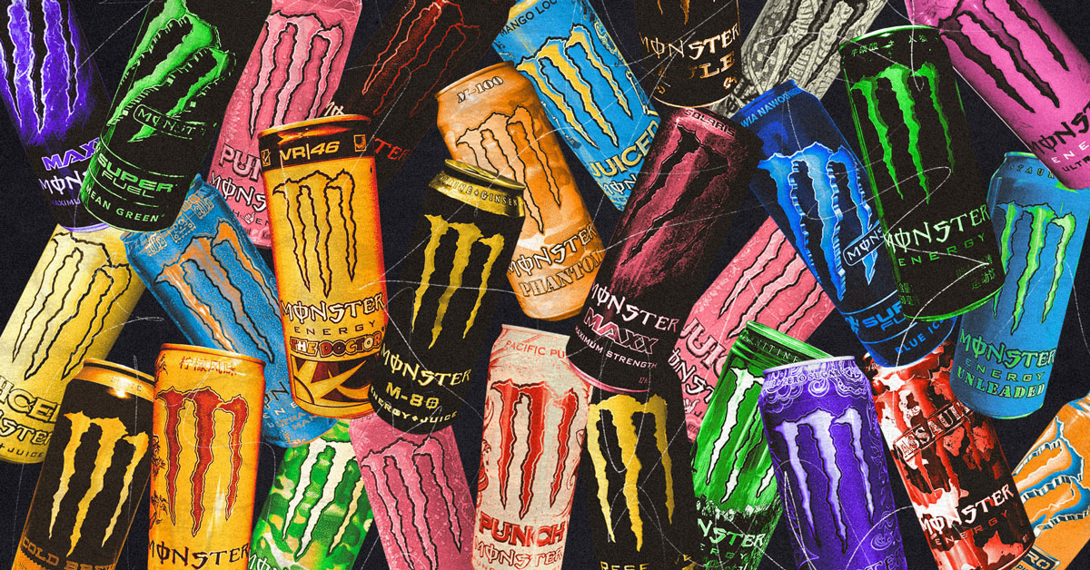 Monster Energy® Ultra Fiesta® Mango Carbonated Energy Drink | L-Carnitine + Taurine + Zero Sugar, 16.91 fl oz ℮ 500 ml