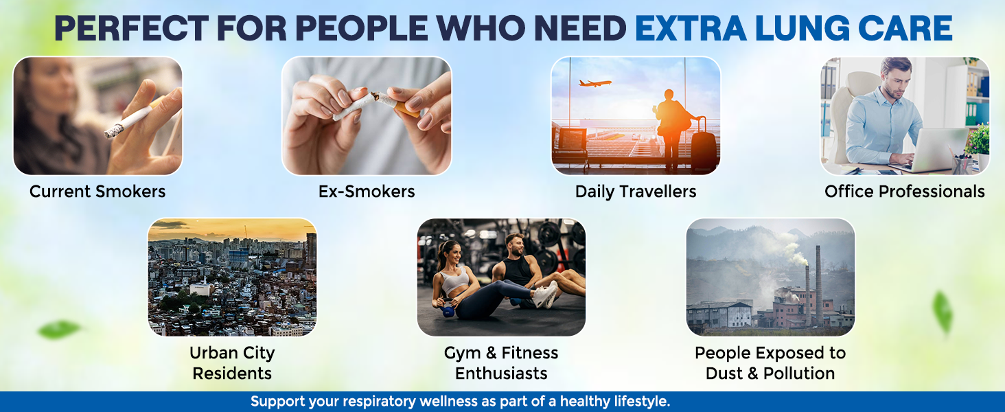 Lung Detox Tablets for Smokers & Pollution – NAC 600mg + Vitamin C Effervescent | Cleanse, Mucus Relief, Respiratory Support | Sugar-Free Orange Flavor | 20 Tablets