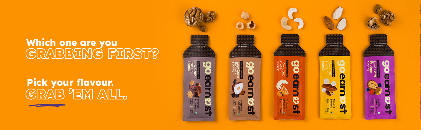 Goearnest Almond Chocolate Low Carb, High Protein Snack | 9g Protein, 5g Net Carbs | No Added Sugar, High Fibre, Gluten Free | 30g
