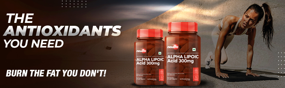 Neulife ALA (Alpha-Lipoic Acid) 300mg Capsules | Antioxidant Supplement Powerhouse + Insulin Mimicker | Gluten Free & Non-GMO | (60 Tabs)