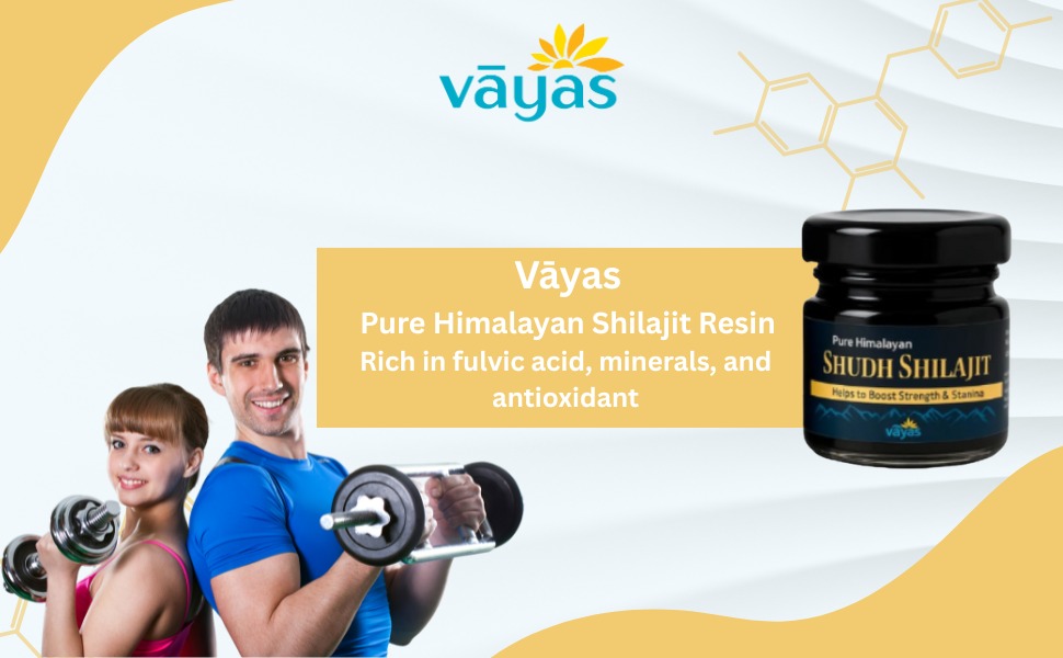Vayas Pure Himalayan Shilajit Resin – 70%+ Fulvic Acid – 20g for Strength, Stamina & Vitality