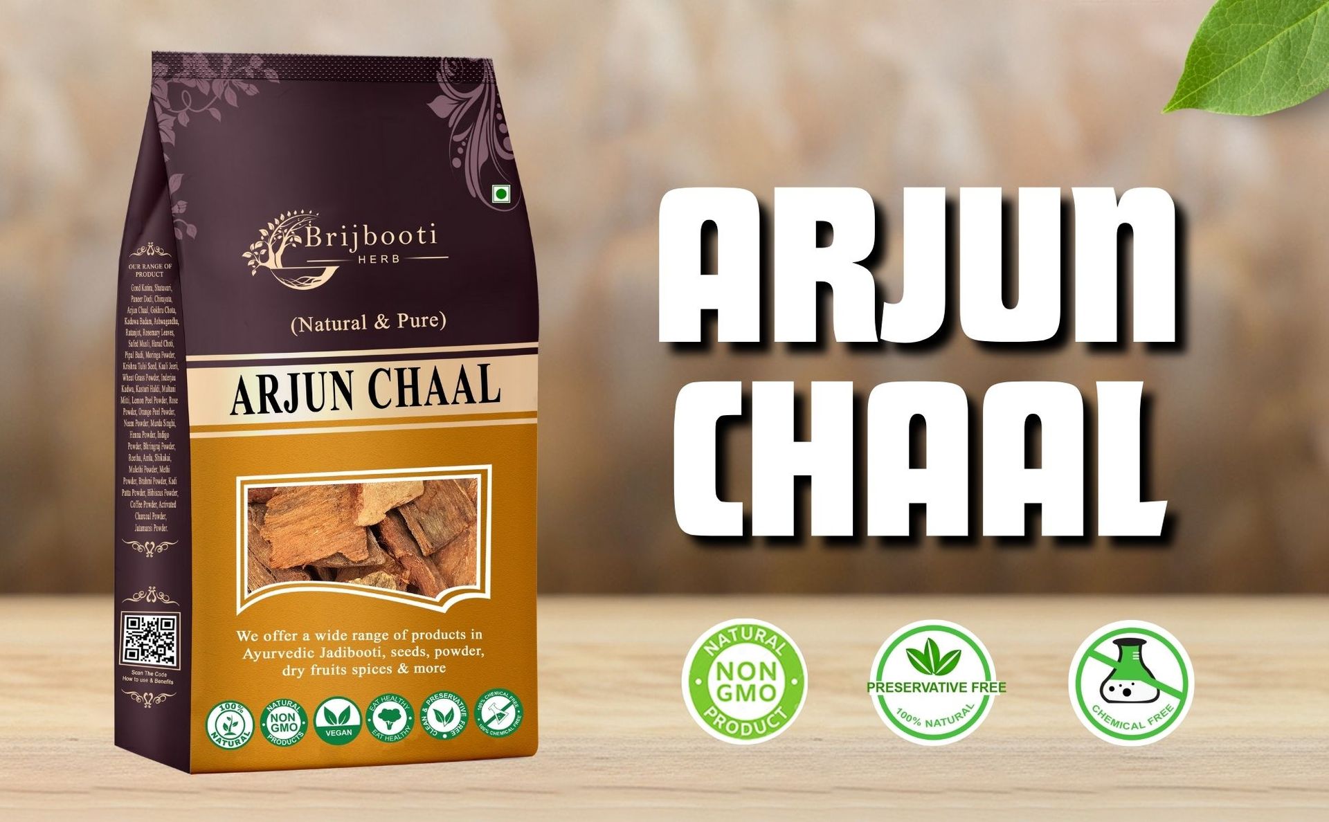 Birju Mahavir Arjun ki Chaal - Terminalia Arjuna 200 Gr