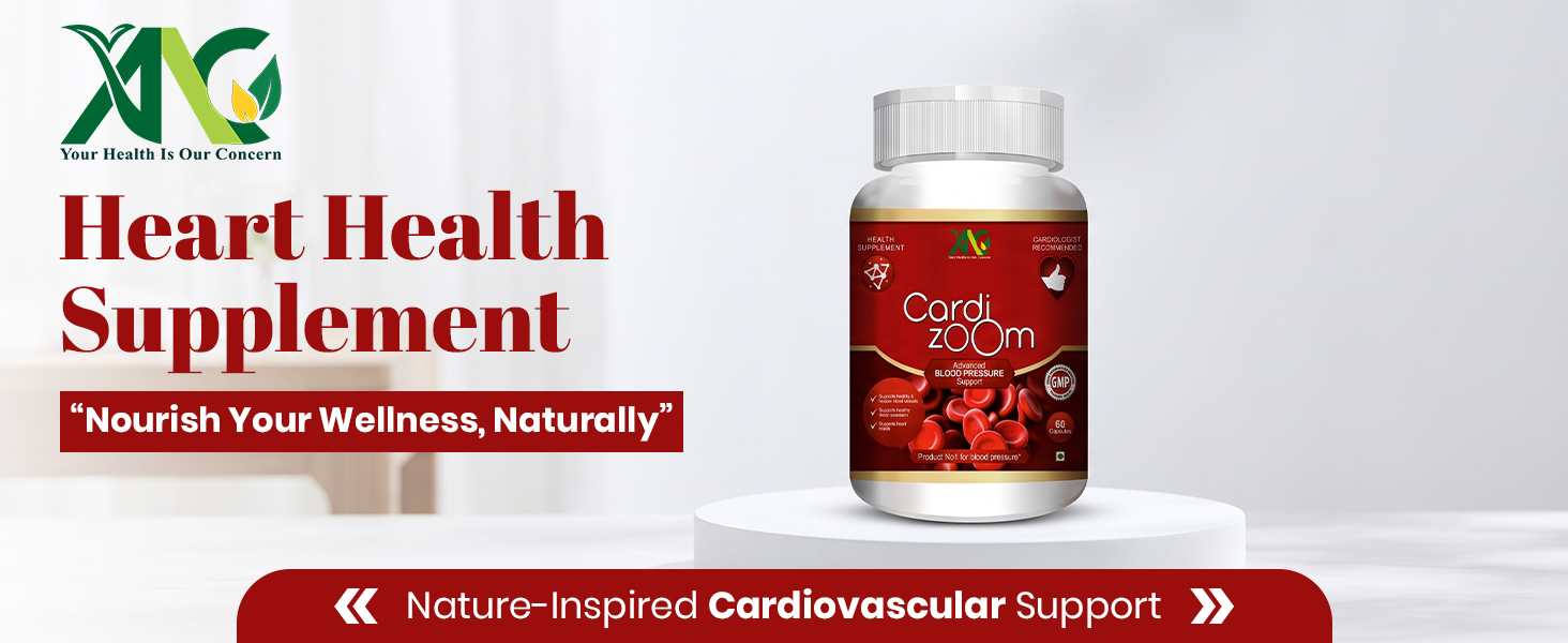 ANC Cardizoom with Arjuna Extract & Moringa Extract Heart Health Supplement Veg (60 Capsules) for Men & Women (Pack of 2)
