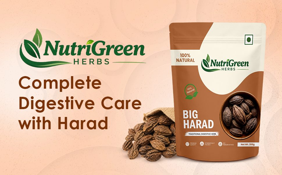 Badi Harad (Haritaki) Whole 200g | Premium Quality Natural Dried Haritaki Fruit | Kadukkai - Karakkaya - Yellow Terminalia Chebula