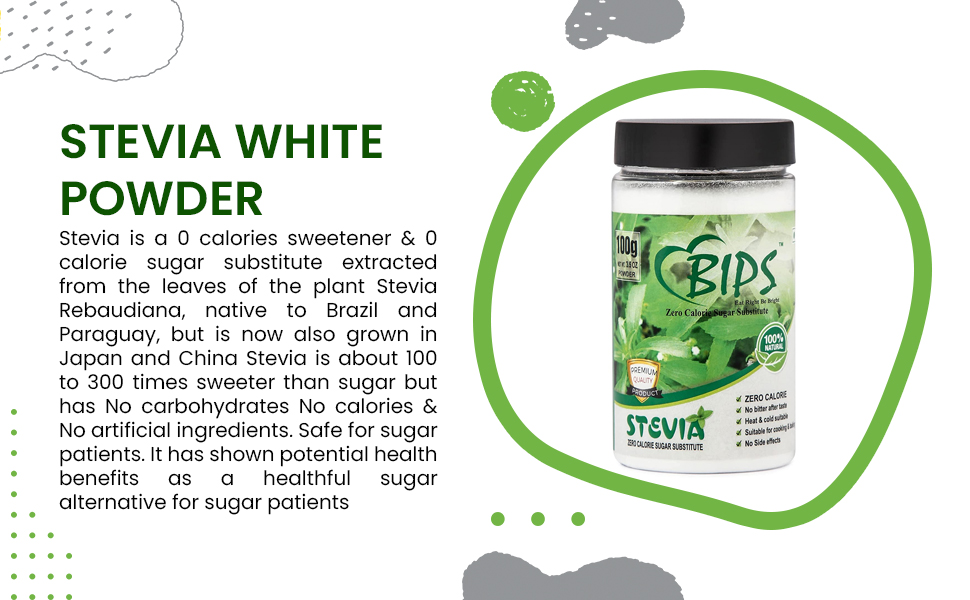 Bips Stevia 100 Gram Jar Pack of 2