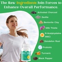 15-in-1 Detox Binder, Activated Charcoal, Zeolite & Bentonite Clay, Chlorella, 1500 MG Detox Supplement Maximum Absorbent, Liver Gut Digestive Detox Cleanse, 180 Vegan Capsules 4