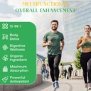 15-in-1 Detox Binder, Activated Charcoal, Zeolite & Bentonite Clay, Chlorella, 1500 MG Detox Supplement Maximum Absorbent, Liver Gut Digestive Detox Cleanse, 180 Vegan Capsules 5