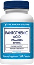 The Vitamin Shoppe Pantothenic Acid 500MG, with Vitamin B5, Supports Energy Production & Hair, Skin, Nails, Once Daily (300 Capsules) 2