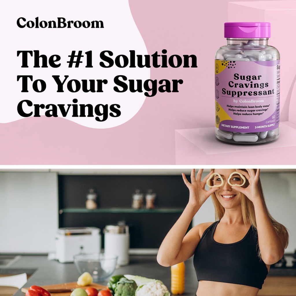 ColonBroom Premium Psyllium Husk Powder(50 Servings) + Day&Night Burner Supplements, Weight Management Pills(60 Servings) + Sugar Craving Suppressant - Chromium Picolinate 200mcg(60 Servings), 4 items 4