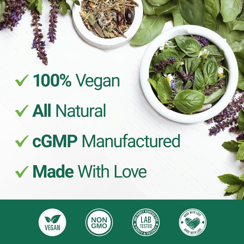 Nested Naturals Luna Sleep Aid - Non-Habit Forming Natural Sleeping Pills for Adults with Naturally Sourced Ingredients - Valerian Root, Melatonin, Chamomile, Lemon Balm, and More - 120 Vegan Capsules 6