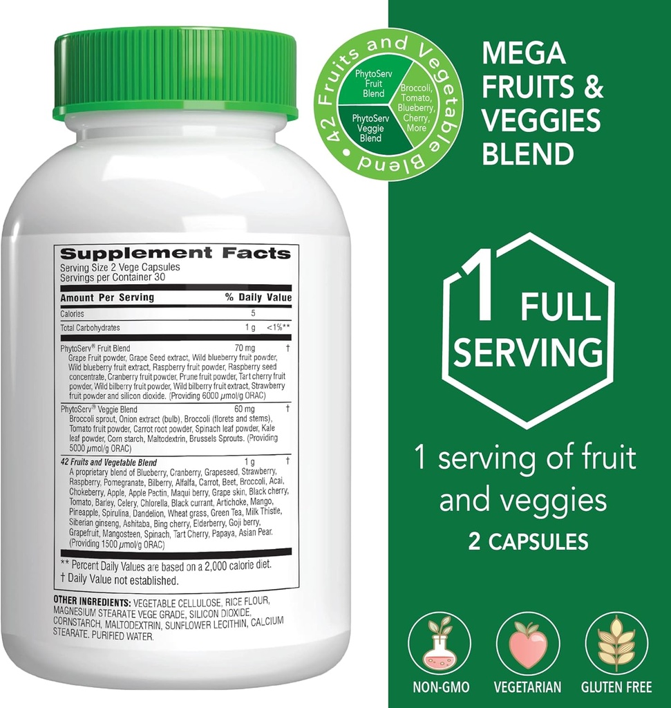 Botanic Choice - Mega Fruits & Veggies and Parsley Seed Oil Bundle - Energy Balance & Breath Freshener Supplements for Adults 3
