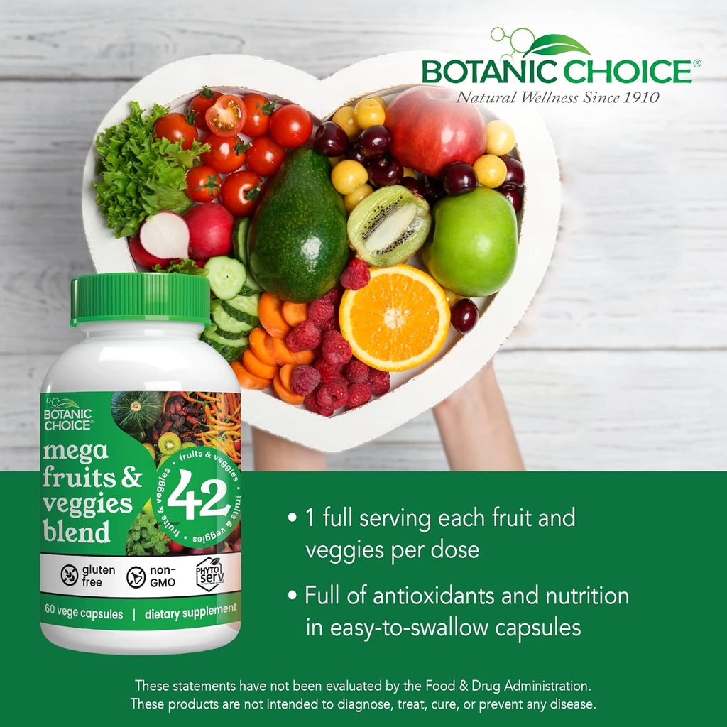 Botanic Choice - Mega Fruits & Veggies and Parsley Seed Oil Bundle - Energy Balance & Breath Freshener Supplements for Adults 4