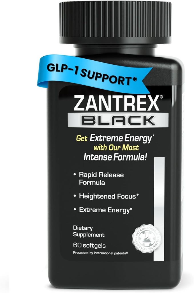 Zantrex Black – Naturally Boost GLP-1 & Metabolism Support | Thermogenic Energy, Weight Management Formula | 60 Pills 2