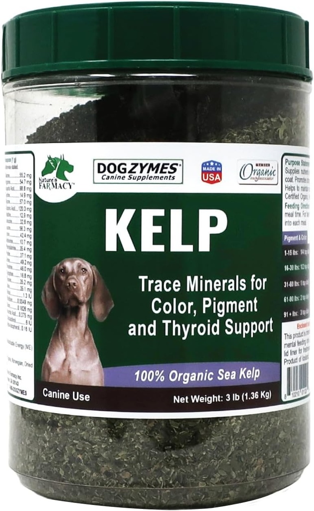 Dogzymes Organic Norwegian Kelp for Pets, a Valuable Nutrition Source Rich in Iodine to Support Gland Function, Especially The Thyroid (3 Pound) 2