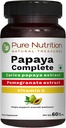 Pure Nutrition Papaya Complete - 60 Veg Capsules (Supports Platelet Immunity & Digestion) Each Capsule Contains 500mg Carica Papaya Fruit and Leaf Extract. Non-GMO | Gluten-Free 2