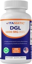 Vitamatic DGL Licorice 3800 mg Equivalent Per Serving (from 10:1 Extract 380 mg) - 10X Stronger - Supports Healthy Digestive & Respiratory Functions - 200 Capsules 2