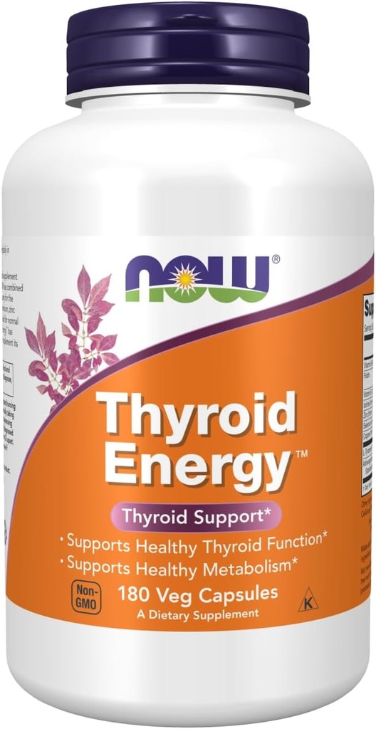 NOW Foods Thyroid Energy Veg Capsules (180 Capsules, Pack of 2) 2