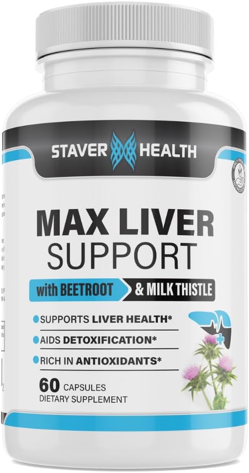 Max Liver Support Supplement Choline, Milk Thistle, Artichoke Extract, Liver Health, Natural Ingredients 2