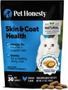 Cat Skin & Coat Health Crunchy & Creamy Chews - Omegas, Vitamin C + E, Biotin Supplement, Soothes Skin and Promotes Shiny Coat, Cat Supplements & Vitamins - Chicken (30-Day Supply) 2
