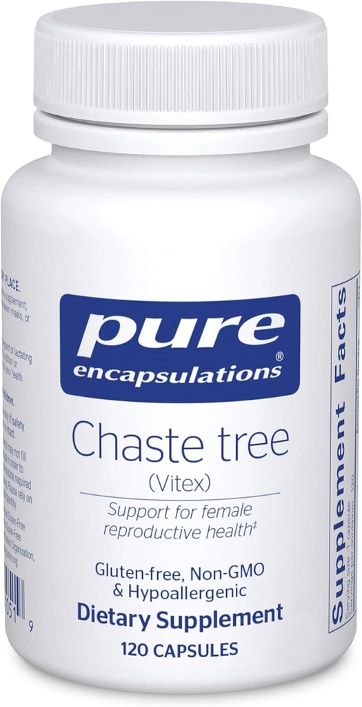 Pure Encapsulations Chaste Tree (Vitex) - Supports Menstrual Cycle Regularity - for Breast Comfort* - Women's Supplement - Hormonal Balance Support - Non-GMO & Vegan - 120 Capsules 2