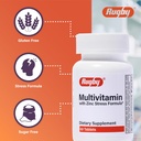 Rugby Multivitamin with Zinc Stress Formula - Dietary Supplement - 60 Tablets (1 Pack) 5