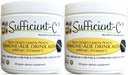 Sufficient-C High Dose Non-GMO Vitamin C - Lemon Peach Immune-Ade Drink Mix 250 Grams - Healthy Hydration Like Never Before (2 Pack) 2