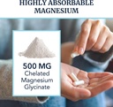 Magnesium Lotion and Magnesium Glycinate Supplement | Full Body Magnesium Support for Body and Mind with 8 Fl Oz Topical Magnesium Plus 500mg Magnesium Glycinate Pills 5