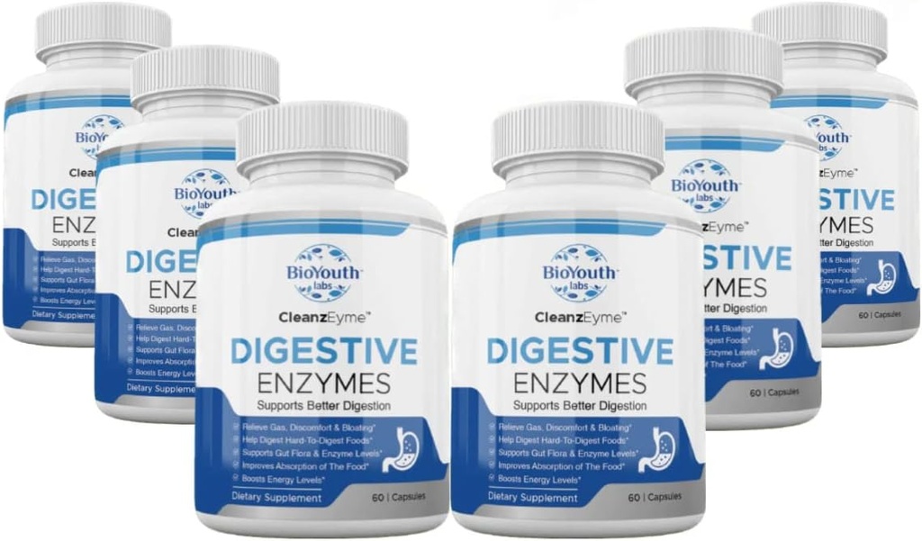 Labs Natural Digestive Enzymes & Probiotic Supplement for Adults, 360 Capsules - Nutritious Blend of Digestive Enzymes & Advantage Probiotic for Digestion & Digestive Health. 2