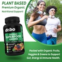 Organic Superfood Greens & Fruit Supplements - Liver Kidney Cleanse Detox Support Supplement - Green Veggie Powder Blend Vegetable Foods & Help Repair Kidneys, Bladder Control & Urinary Tract Health 6