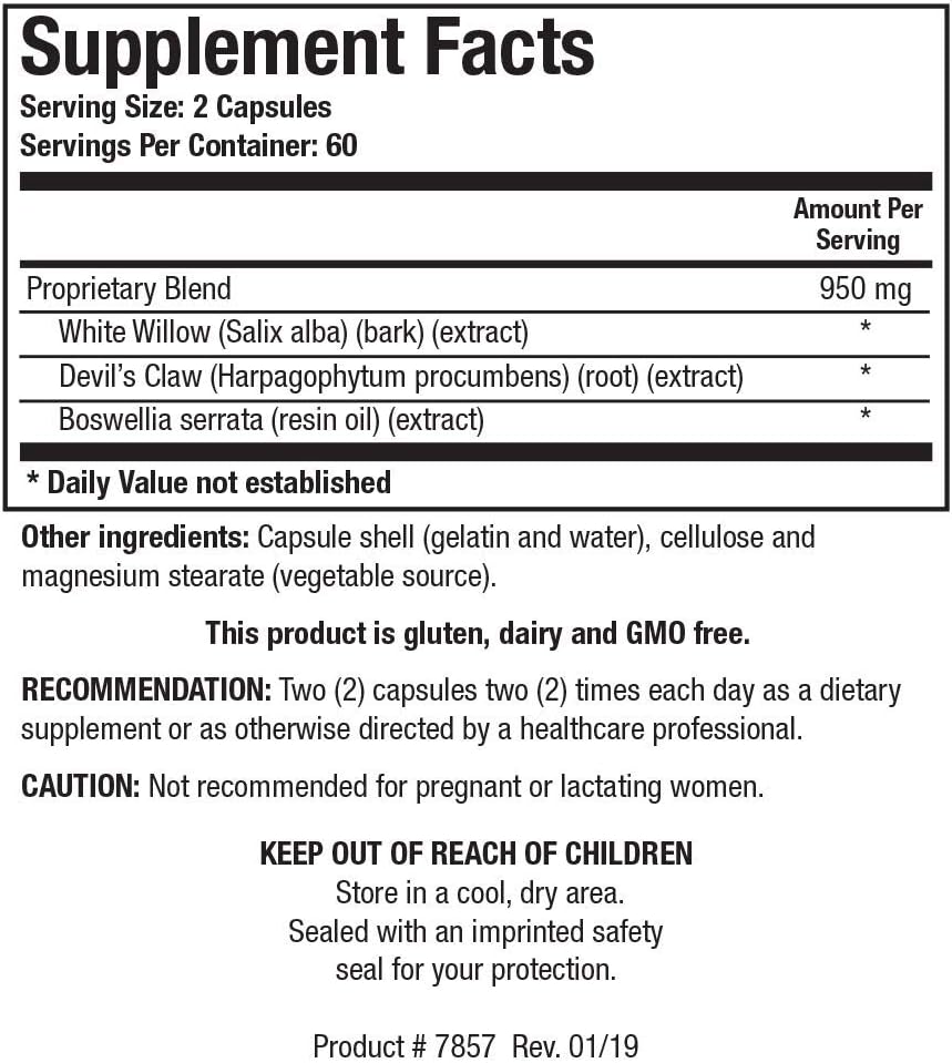 Biotics Research Bio Allay Supports Overall Physiological Balance, Joint Flexion and Comfort, Cartilage and Joint Support, White Willow, Devil’s Claw, Boswellia, 120 Capsules 5