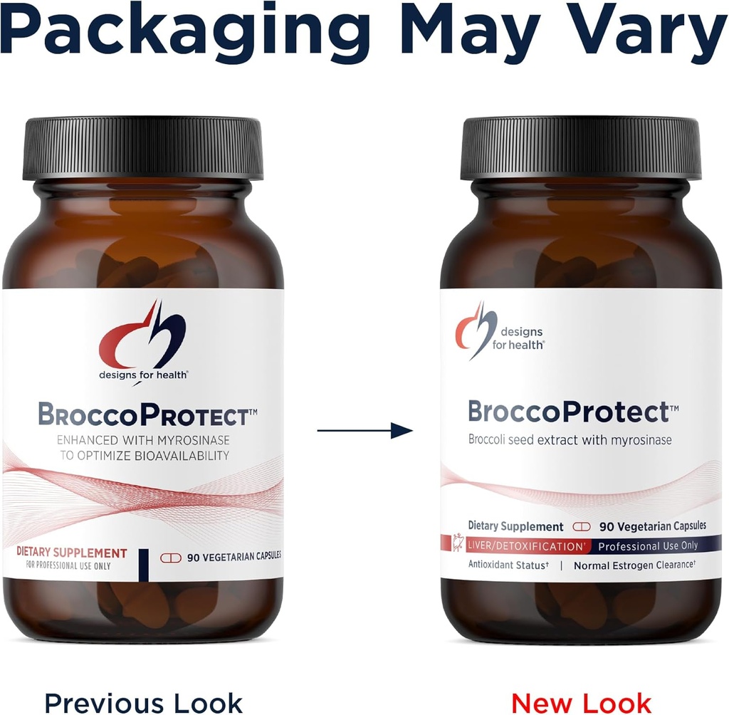 Designs for Health BroccoProtect Broccoli Seed & Mustard Seed Supplement - Enhanced with Myrosinase Enzyme to Optimize Bioavailability (90 Capsules) 5