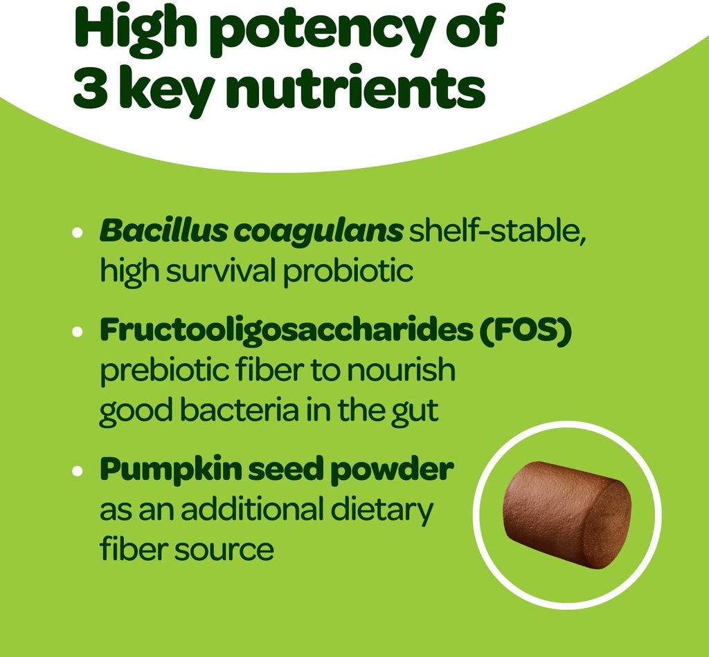 Probiotic Chews for Dogs Gut Health | Tasty Pre and Probiotics for Dogs Digestive Health with Pumpkin Dog Probiotics and Digestive Enzymes | NASC Certified & Made in The USA | 60 Chews 5