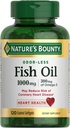 Nature's Bounty Fish Oil 1000 mg, Odorless, 120 Coated Softgels (Pack of 3) 5