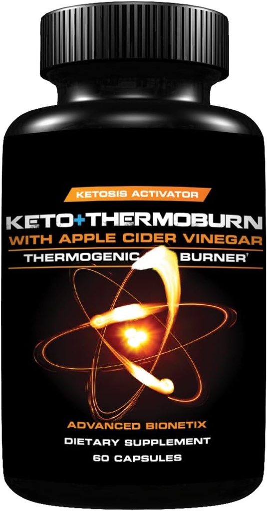 ThermoBurn™ Ketosis Activator Keto Supplement + Apple Cider Vinegar Capsules Thermogenic Weight Loss. ACV Pills Work Synergistically Hunger Control, Detox, Diet Pills That Work 2
