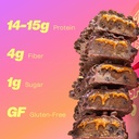 Misfits Protein Bars - High Protein Candy Bars | Gluten Free Plant Based, Low Sugar & Carb, High Fiber Snacks | Variety Pack of 12 (4 Flavors) 4