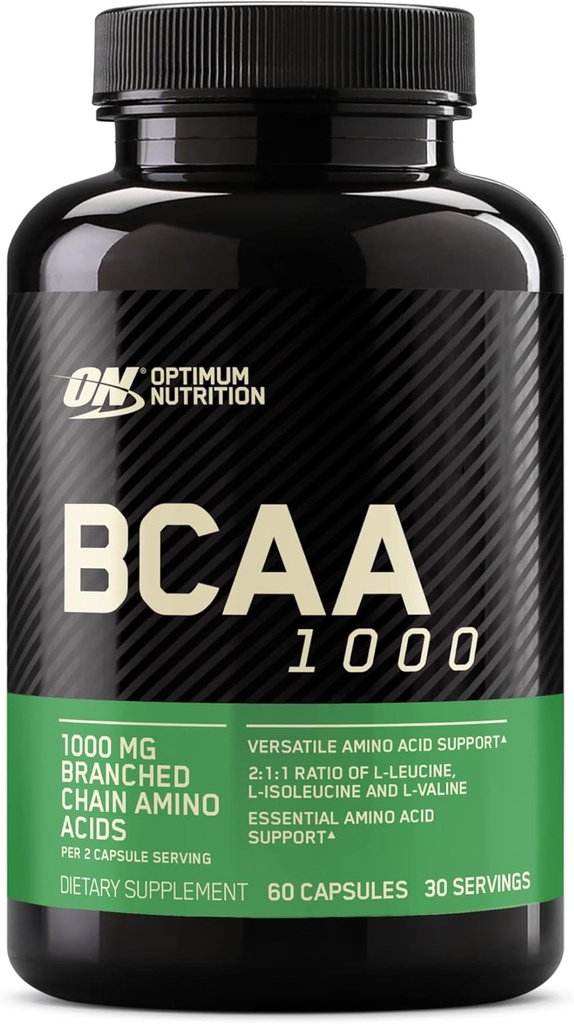 Optimum Nutrition Instantized BCAA Capsules, Keto Friendly Branched Chain Essential Amino Acids, 1000mg, 60 Count 2