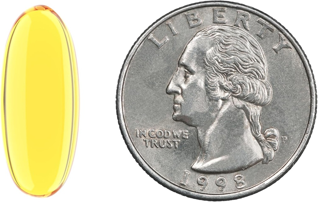 Basics Fish Oil Omega-3 1000 mg, 90 Softgels (1 per Serving), Gluten Free (Pack of 2) 4