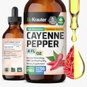 BIO KRAUTER Cayenne Pepper Extract Liquid - Pure Capsaicin Extract - Liquid Cayenne Pepper Drops for Digestive Support - Sugar & Alcohol Free 4 Fl.Oz. 2