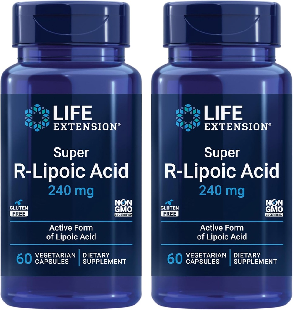 Life Extension Super R Lipoic Acid 240mg, 90 Capsules, Vegetarian 5