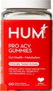 HUM Pro Apple Cider Vinegar Gummies with Probiotics for Digestive Health & Gut Health,100% Organic Apple Cider Vinegar with Mother Gummy Vitamins, Vitamin B12 for Energy Support, 60 ACV Gummies 2