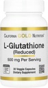 California Gold Nutrition L-Glutathione (Reduced), 500 mg, 30 Veggie Capsules 2