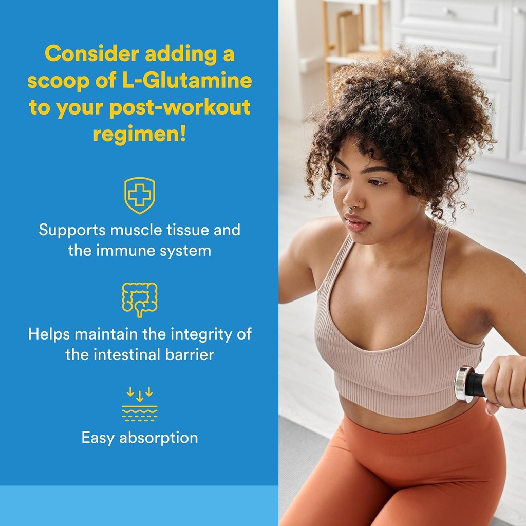 Natural Factors, Micronized L-Glutamine Drink Mix 5000 mg, Supports Muscles and Immune Function, 8 Oz 3