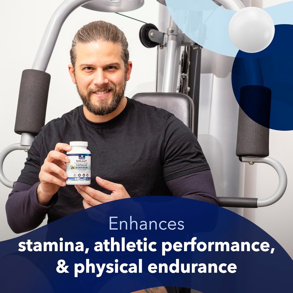 Pure Himalayan Shilajit for Men & Women - 10,000mg Shilajit Ashwagandha Supplements + Irish Sea Moss, Tongkat Ali, PQQ & More - 60 Capsules 4