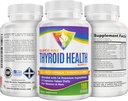 3-Month Thyroid Support Supplement (All-in-1) Formula with 14 Active Ingredients | Thyroid Supplements | Thyroid Health Complex | Thyroid Support for Women & Men | 90-Day Bulk Supply | 180 Capsules 5