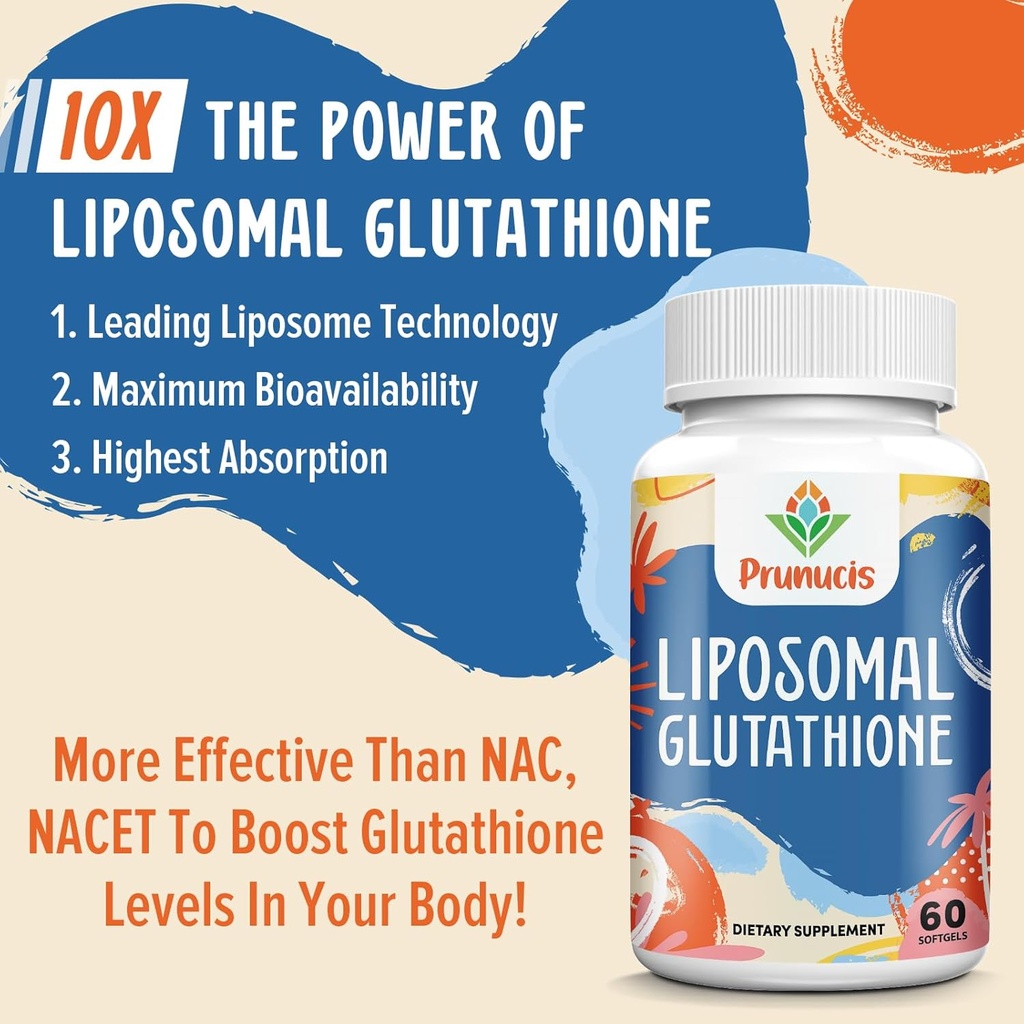 2400MG Liposomal Glutathione, with Vitamin C, Milk Thistle & Alpha-Lipoic Acid, Master Antioxidants, Pure Reduced L-Glutathione - Immune System, Cell Repair, Energy, High Absorption, 240 Softgels 5