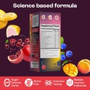 KEY NUTRIENTS Multivitamin Electrolytes Powder No Sugar - Collagen Peptides Endurance & Energy Supplement - Hydration Powder - No Calories - Multi Collagen Supplements Collagen for Hair - Made in USA 3